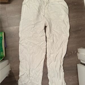 Cotton On White Linen Pants
